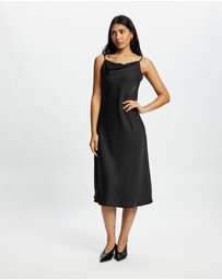 Mossée - Sophia Cowl Neck Silk Dress