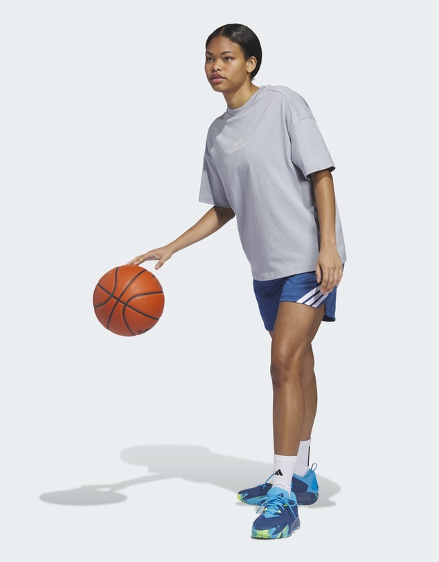 adidas Performance - ADIDAS WORLD WIDE HOOPS GRAPHIC TEE Womens