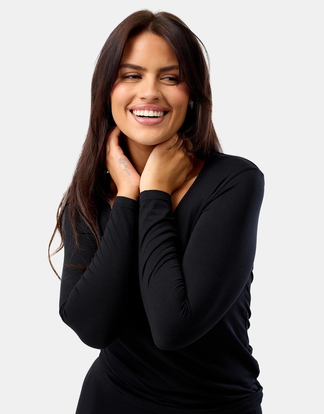 Hush Hush - Modal Thermal Long Sleeve Top