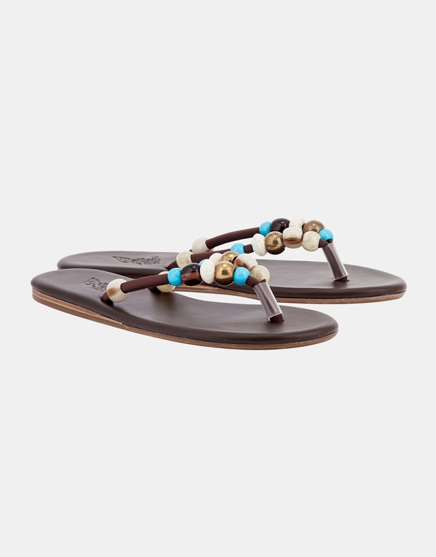 Ancient Greek Sandals - Saionara Raffia Sandals