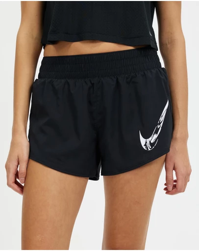 Nike - One Dri-FIT Mid-Rise Brief-Lined Graphic Shorts
