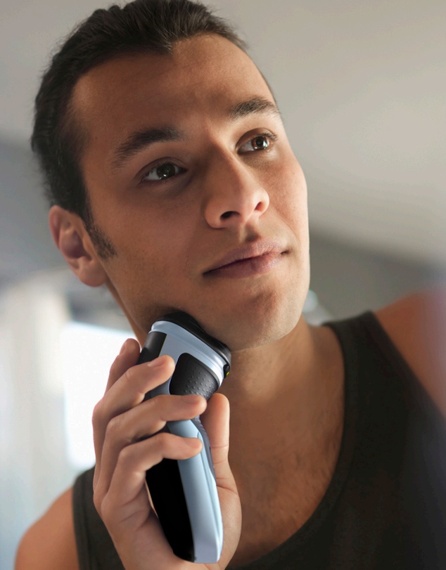Philips - Philips Shaver Series 3000, 3D Flex heads, Wet & Dry, Pop-Up Trimmer, 1hr charging, Anti-corrosion Celestial Blue