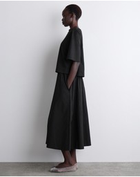 COS - Layered Boat-Neck Midi Dress