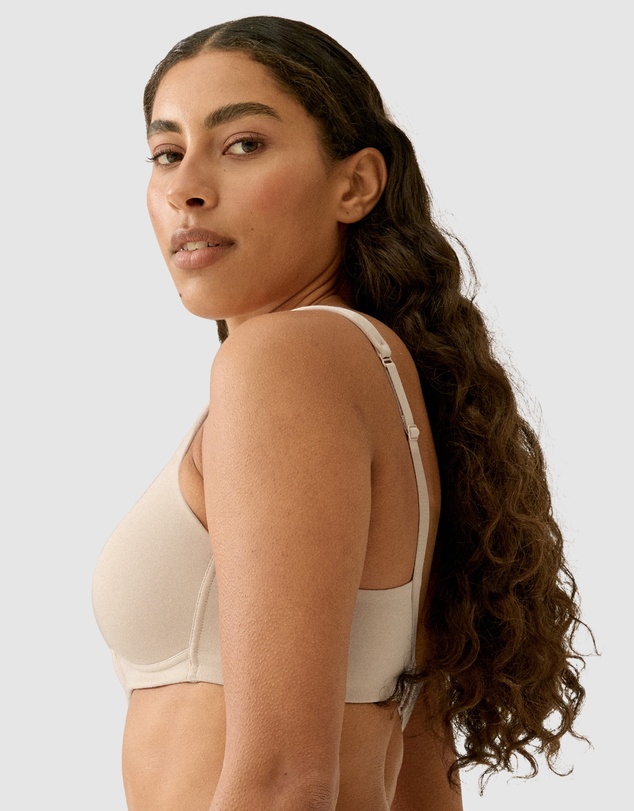 Naturana - Wednesday Organic Cotton Wireless T-Shirt Bra with Padded Straps