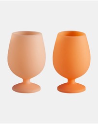 porter green - stemm | silicone unbreakable wine glasses