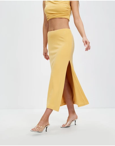 Third Form - Mode Split Side Midi Skirt