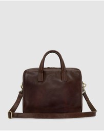 Republic of Florence - The Tokyo Matt Chocolate Briefcase