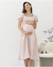 Angel Maternity - Fabia Reversible Tie Maternity Dress