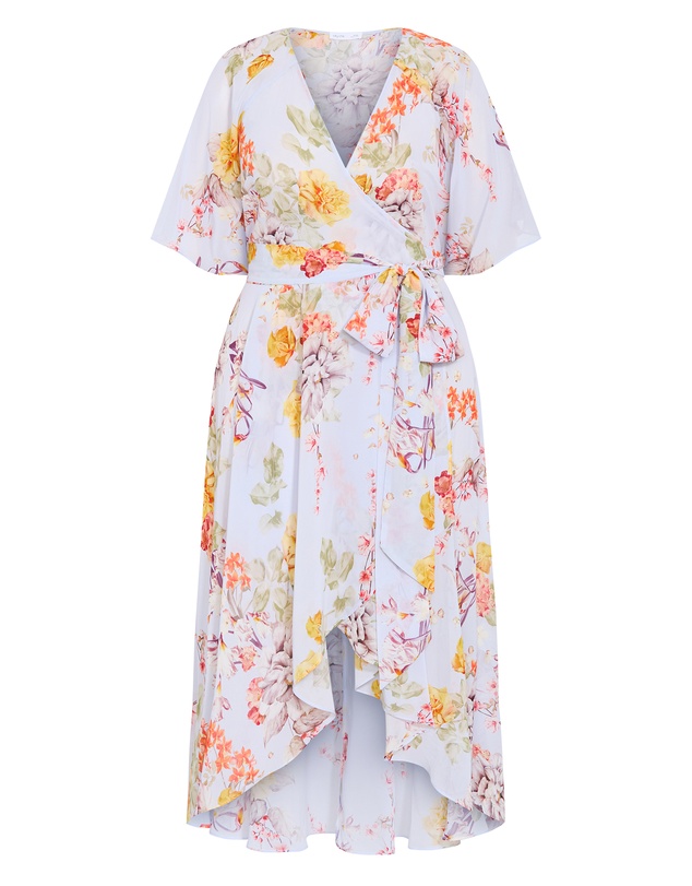 City Chic - Enthral Me Maxi Print Dress