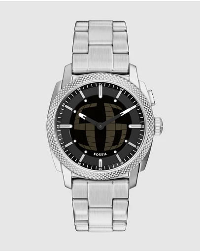 Fossil - Machine Silver Tone Analogue-Digital Watch