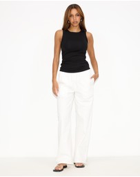 Dazie - Driftwood Cropped Tank Top