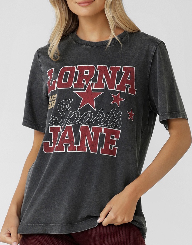 Lorna Jane - Varsity Washed Relaxed T-Shirt