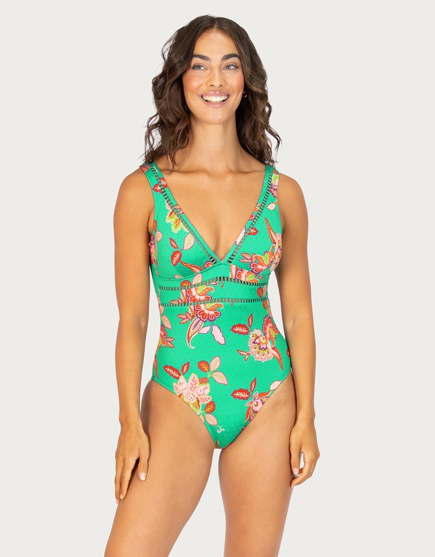 Baku Swimwear - Spice Temple Longline One Piece Swimsuit