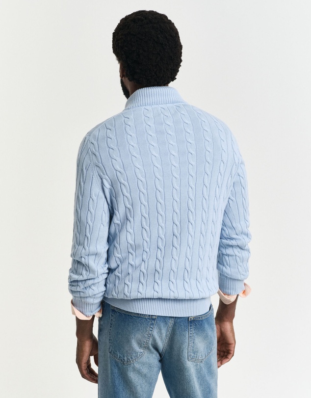 Gant - Cotton Cable Half-Zip Knit