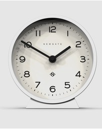 Newgate - Newgate M Mantel Clock Pebble White