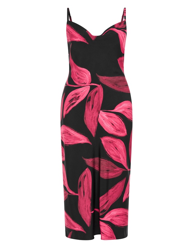 City Chic - Abstract Print Dress
