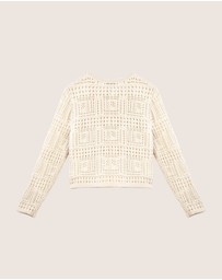 IDA+S - Thea Cashmere Crochet Cardigan