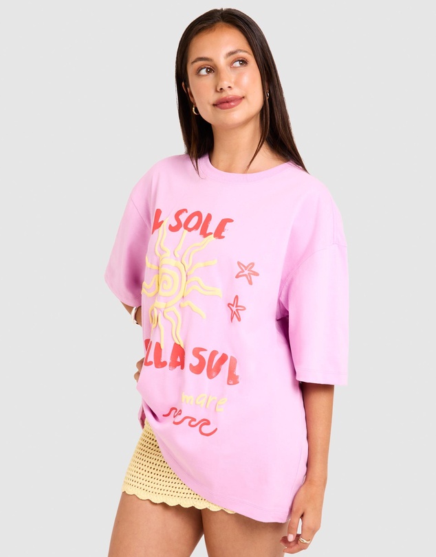 Subtitled - Il Sole Oversized Short Sleeve T-Shirt