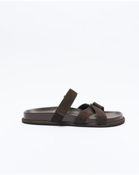 Walnut Melbourne - Pierce Leather Slide