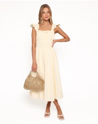 Petal & Pup - Bronte Midi Dress - Butter Yellow