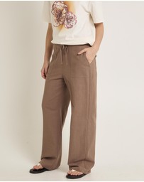 Subtitled - Lenny Linen Patch Pocket Pants