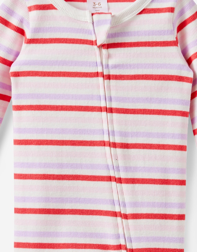 Cotton On Kids - Growie Long Sleeve Zip Romper
