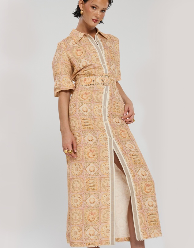 Winona - Morska Button Up Midi Dress