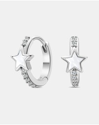 Mestige Kids - Stella Star Hoops - Silver Plated