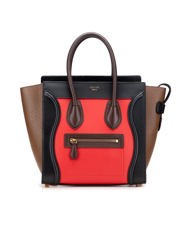 Pre-Loved by Azura Reborn - Pre-Loved Micro Tricolor Leather Luggage Tote