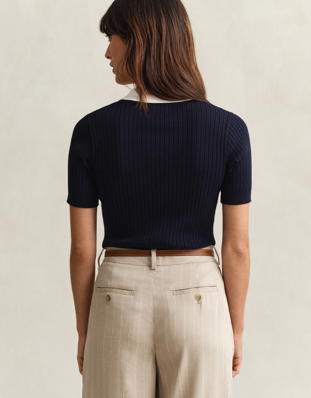 Gant - Ribbed Short Sleeve Rugger