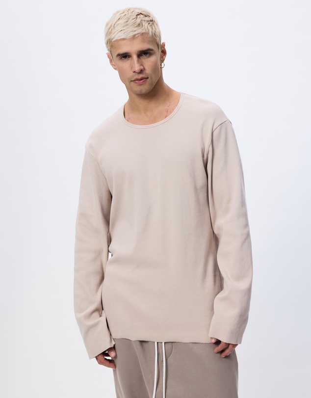 Surrounded By Ghosts - The Lodestone Rib Knit Long Sleeve Tail T-Shirt