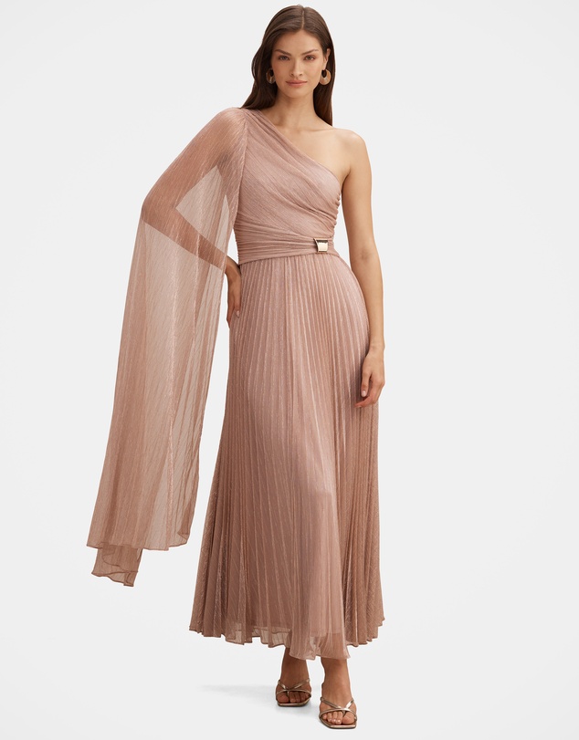 Forever New - Samara One Shoulder Plisse Maxi Dress