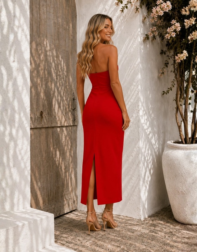 Esther & Co - Yanna Dress - Red