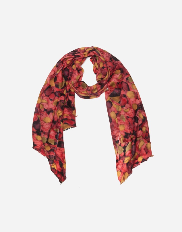 Ozwear Connection Uggs - 100% Australian Wool Print Scarf Saffron Leaves Floral
