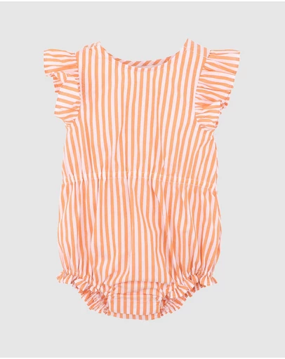 Fox & Finch - Woven Stripe Bodysuit - Babies