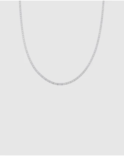 Elli Jewelry - Necklace Curb Modern Basic In 925 Sterling Silver