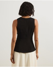 Atmos&Here - Brianna Waistcoat Midi Dress