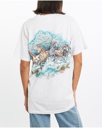 Vintage by The Real Deal - Pre Loved - Vintage 90s Dallas Texas Horse Wildlife Tee