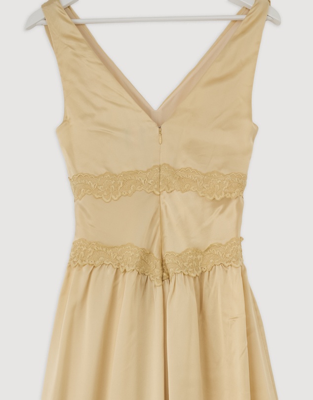 Revibe - Repaired Reformation Stasia Silk Dress - AU 4