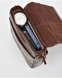 Cobb & Co - Kooyong RFID Leather Satchel