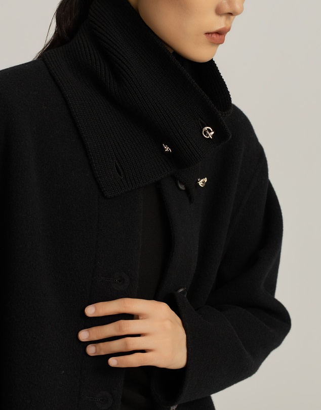IDA+S - Sylvie Lambswool Scarf Coat