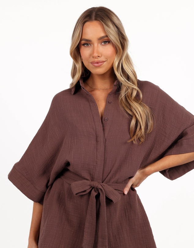 Petal & Pup - Jemmy Romper - Chocolate Brown