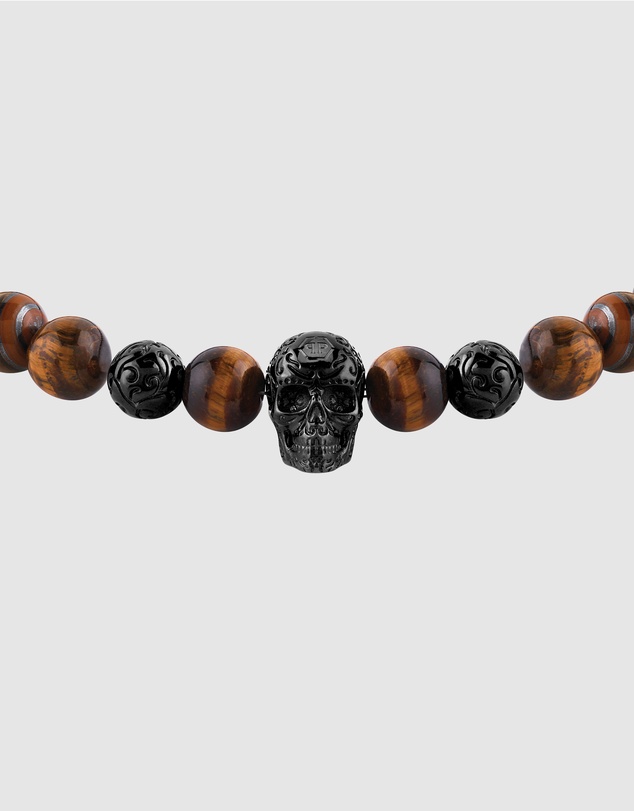Philipp Plein - PLEIN ELITE IP Gun Tiger Eye Necklace