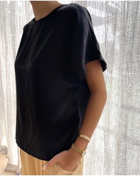 SILK MAGNOLIA - 100% Silk T-shirt