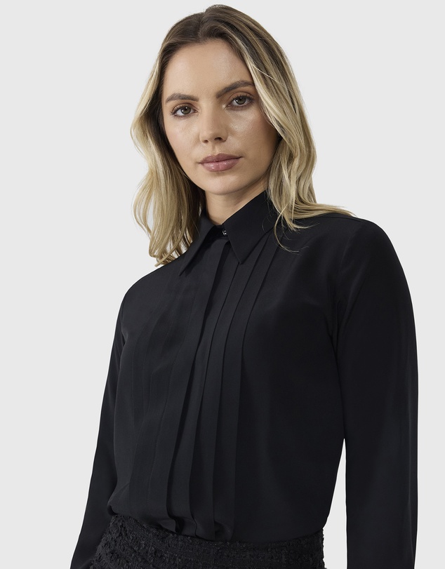 Farage - Pleated Panel Blouse