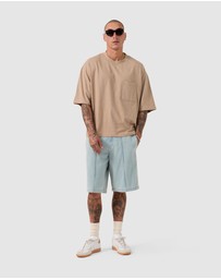 Zanerobe - Cropped Slub Flow Tee Coffee