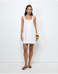 AERE - Tansy Linen Mini Dress