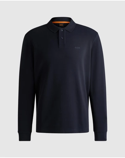 BOSS - Cotton-Blend Polo Shirt With Waffle Structure