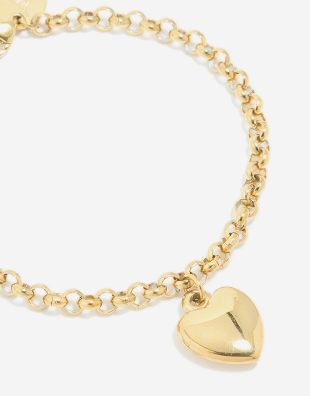 Lovisa - Waterproof Gold Plated Stainless Steel Chunky Heart Bracelet
