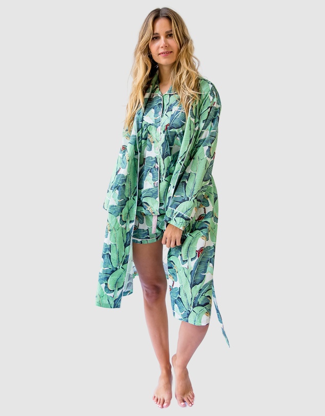 Sant And Abel - Women's Martinique® Green Banana Leaf Robe